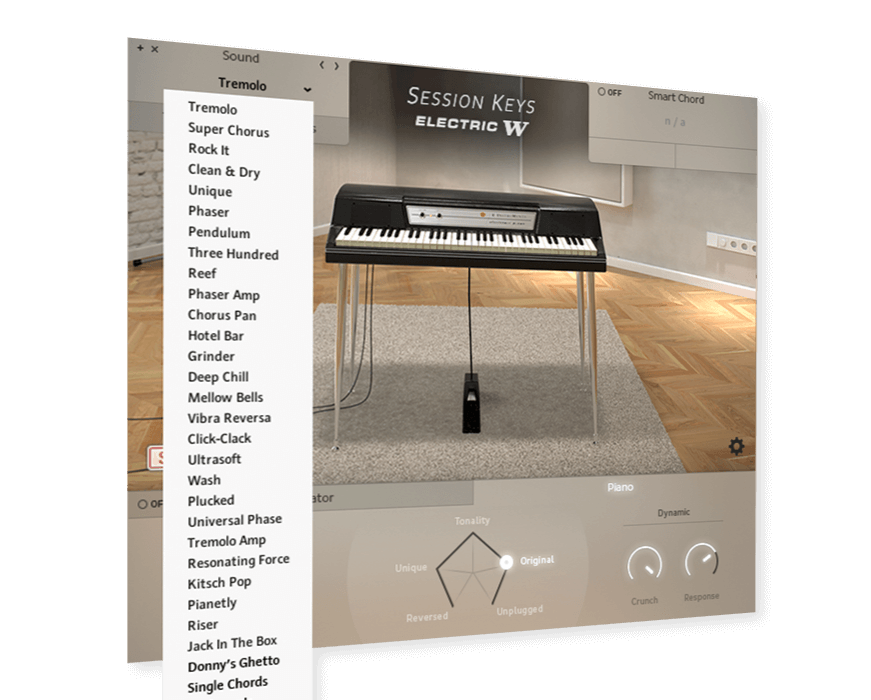 Showing Session Keys Electric W UI